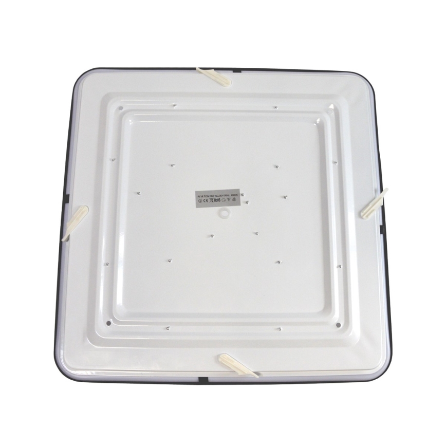 LED Stropní svítidlo WILTON LED/24W/230V 37,5x37,5 cm černá