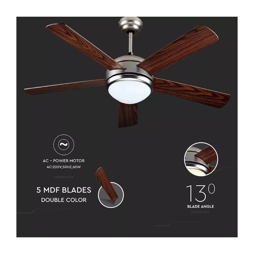 LED Stropní ventilátor LED/15W/230V 3000/4000/6400K + dálkové ovládání