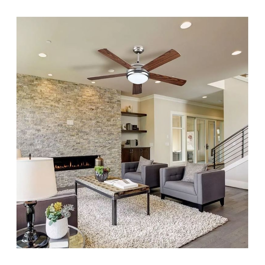 LED Stropní ventilátor LED/15W/230V 3000/4000/6400K + dálkové ovládání