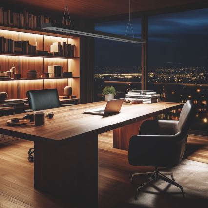LED Stropní/závěsné svítidlo PLANK LED/20/30/40W/230V 2700/4000/6000K CRI 90 černá