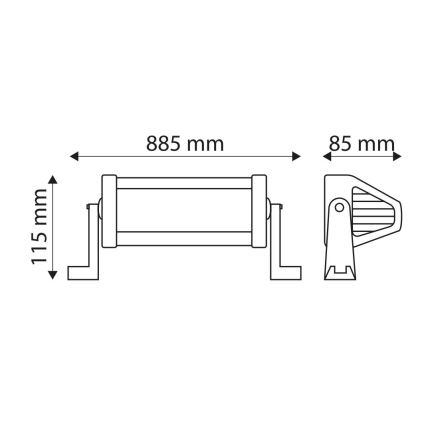 LED Světelná rampa automobilu EPISTAR LED/180W/10-30V IP67 6000K