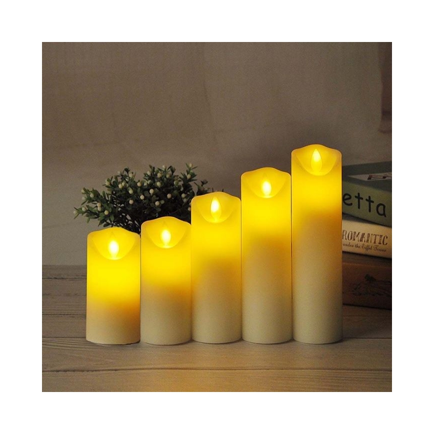 LED Svíčka LED/2xAA teplá bílá 15 cm