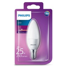 LED svíčka Philips E14/4W/230V - CANDLE mléčná