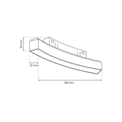 LED Svítidlo do lištového systému MAGNETIC TRACK LED/10W/48V 3000K černá