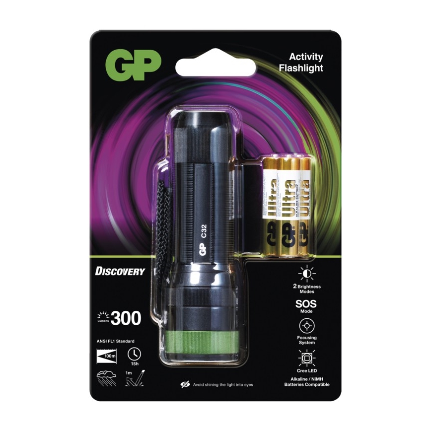 LED svítilna GP DISCOVERY C32 LED/3xAAA