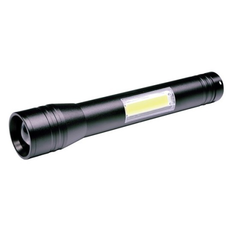 LED Svítilna LED/3W/COB/2xAA, černá