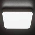 LED Technické stropní svítidlo se senzorem pohybu IPER LED/19W/230V IK10 IP65 hranatý bílá