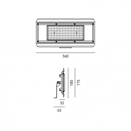 LED Technické svítidlo 4v1 MULTILUXO LED/150W/230V 4000K IP65 36 cm