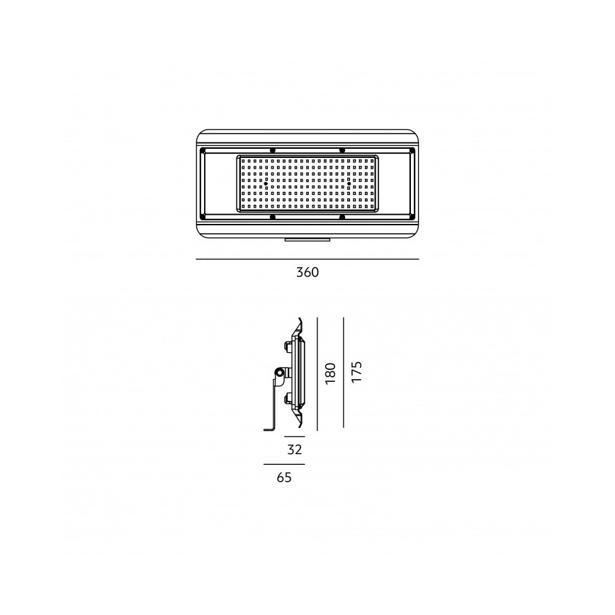 LED Technické svítidlo 4v1 MULTILUXO LED/150W/230V 4000K IP65 36 cm