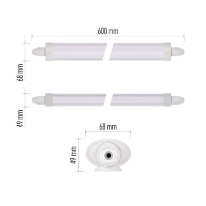 LED Technické svítidlo DUSTY LED/18W/230V IP65 4000K 60 cm