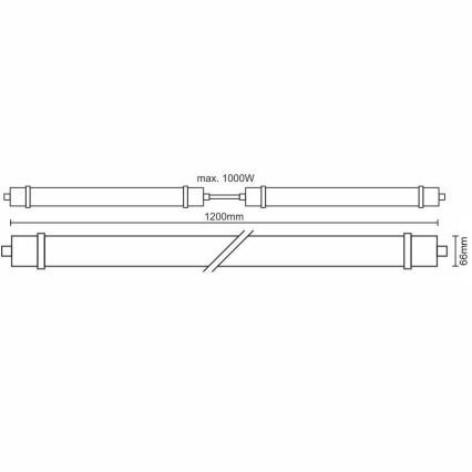 LED Technické svítidlo LED/40W/180-265V IP65