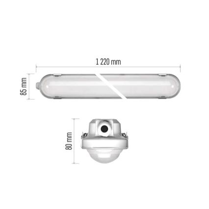LED Stmívatelné technické svítidlo s nouzovým modulem MISTY LED/32/40/48/54W/230V 4000/6500K IP66