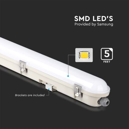 LED Technické zářivkové svítidlo s nouzovým modulem EMERGENCY LED/48W/230V 6500K 150cm IP65