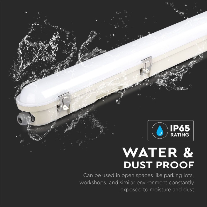 LED Technické zářivkové svítidlo s nouzovým modulem EMERGENCY LED/48W/230V 6500K 150cm IP65
