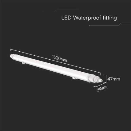 LED Technické zářivkové svítidlo LED/48W/230V 6500K IP65 150 cm