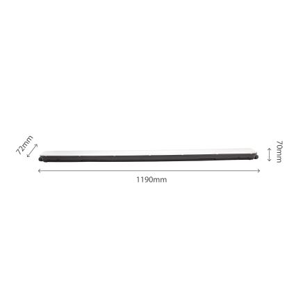 LED Technické zářivkové svítidlo LIMEA GIGANT LED/38W/230V IP65 1190mm černá