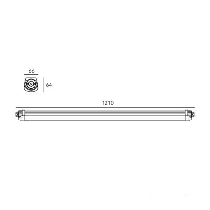 LED Technické zářivkové svítidlo LUMEXO LED/36W/230V 4000K IP65 121 cm