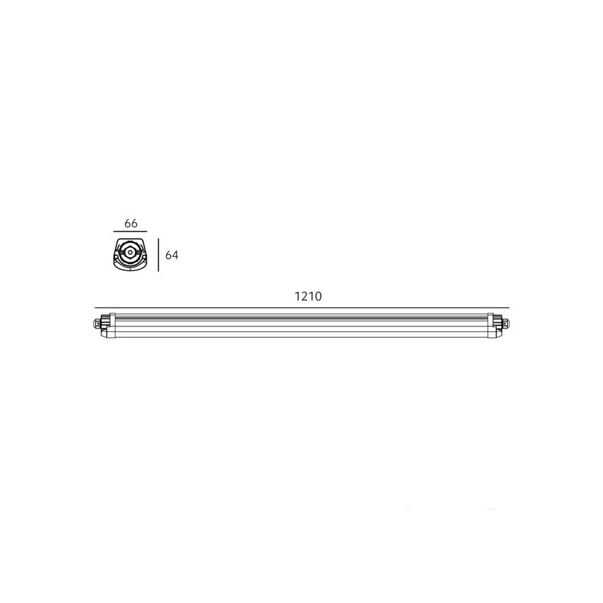 LED Technické zářivkové svítidlo LUMEXO LED/36W/230V 4000K IP65 121 cm