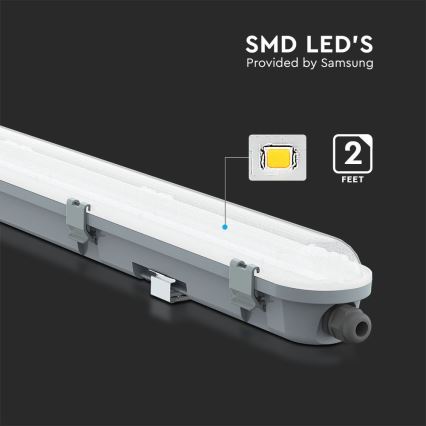 LED Technické zářivkové svítidlo SAMSUNG CHIP LED/18W/230V 6500K IP65 60 cm