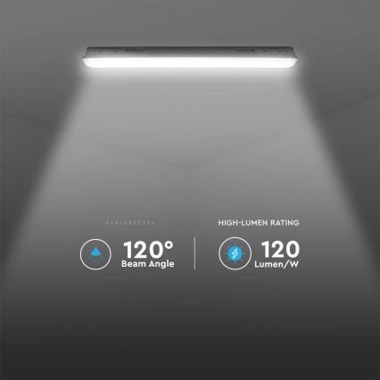 LED Technické zářivkové svítidlo se senzorem pohybu a soumraku LED/36W/230V 4000K IP65 120 cm