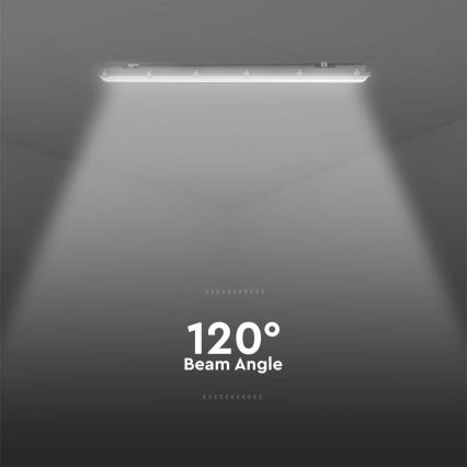 LED Technické zářivkové svítidlo se senzorem pohybu a soumraku LED/36W/230V 6500K IP65 120 cm