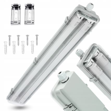 LED Technické zářivkové svítidlo T8 2xG13/10W/230V 6000K 60 cm IP65 bílá