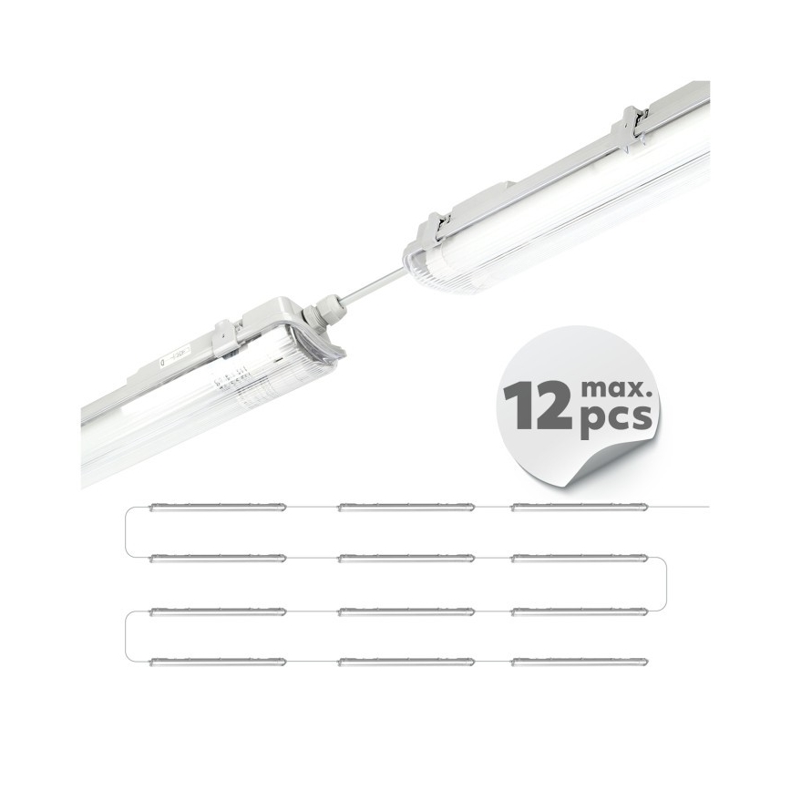 LED Technické zářivkové svítidlo T8 2xG13/18W/230V 4000K IP65 127 cm