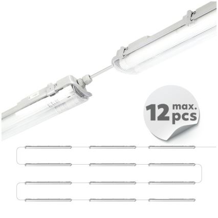 LED Technické zářivkové svítidlo T8 2xG13/18W/230V 5000K IP65 127 cm