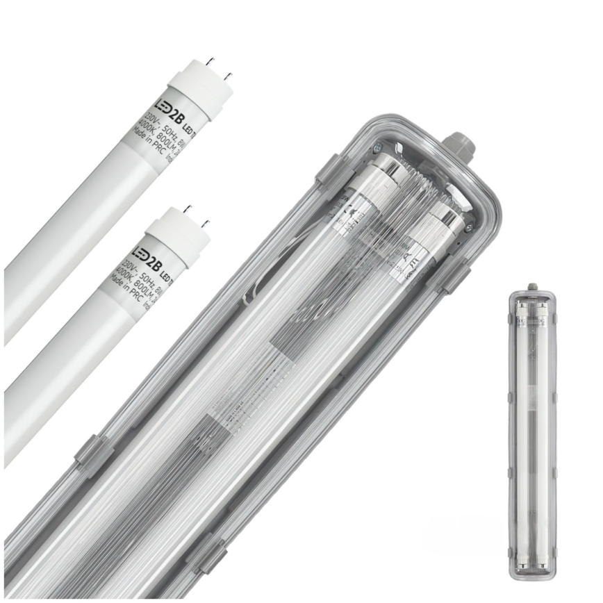 LED Technické zářivkové svítidlo T8 2xG13/9W/230V 4000K IP65 67,5 cm