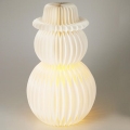 LED Vánoční dekorace 12xLED/3xAA 39 cm teplá bílá sněhulák