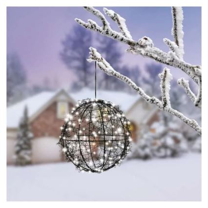 LED Vánoční dekorace 200xLED/230V pr. 20 cm
