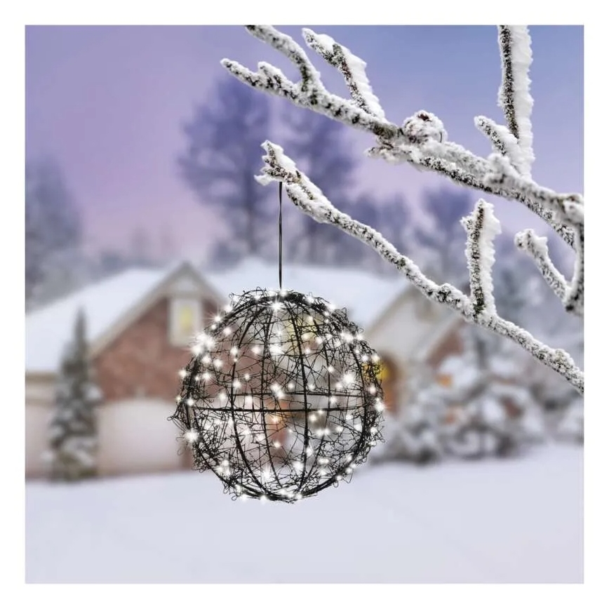 LED Vánoční dekorace 200xLED/230V pr. 20 cm