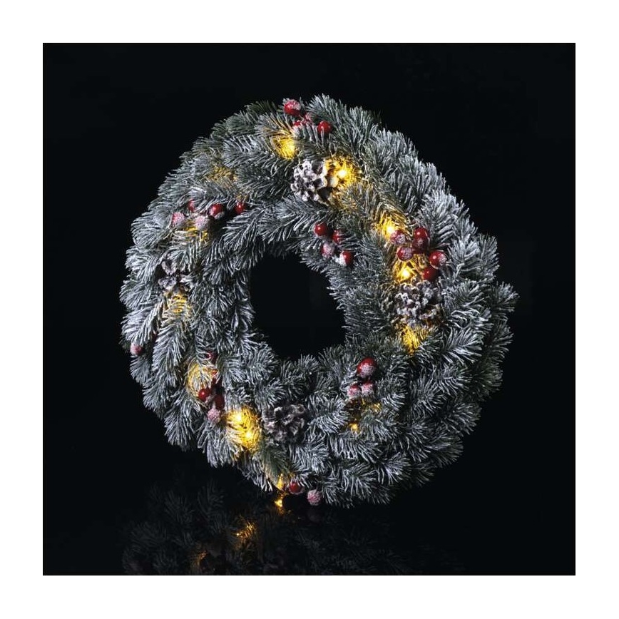 LED Vánoční dekorace 20xLED/2xAA pr. 38 cm