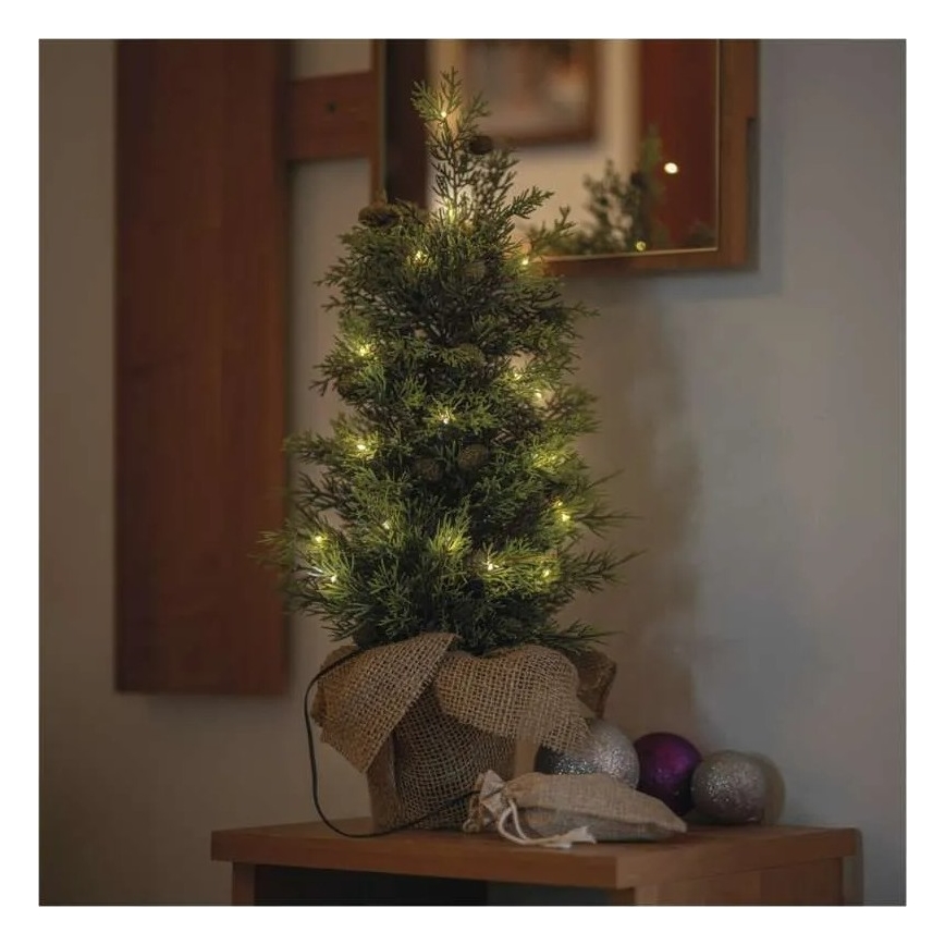 LED Vánoční dekorace 30xLED/3xAA IP44