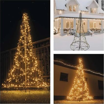 LED Vánoční dekorace 480xLED/230V IP44 180 cm