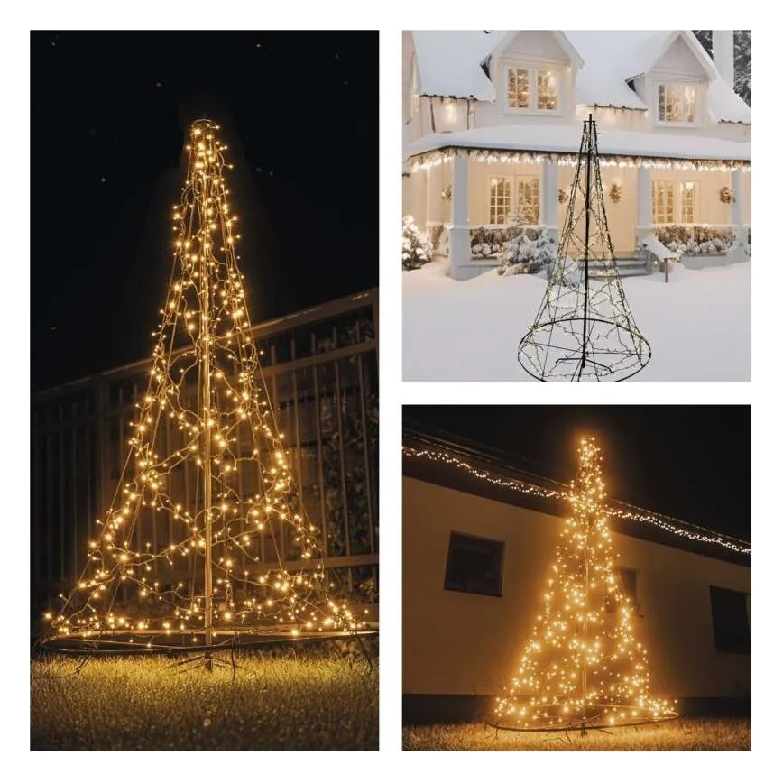 LED Vánoční dekorace 480xLED/230V IP44 180 cm
