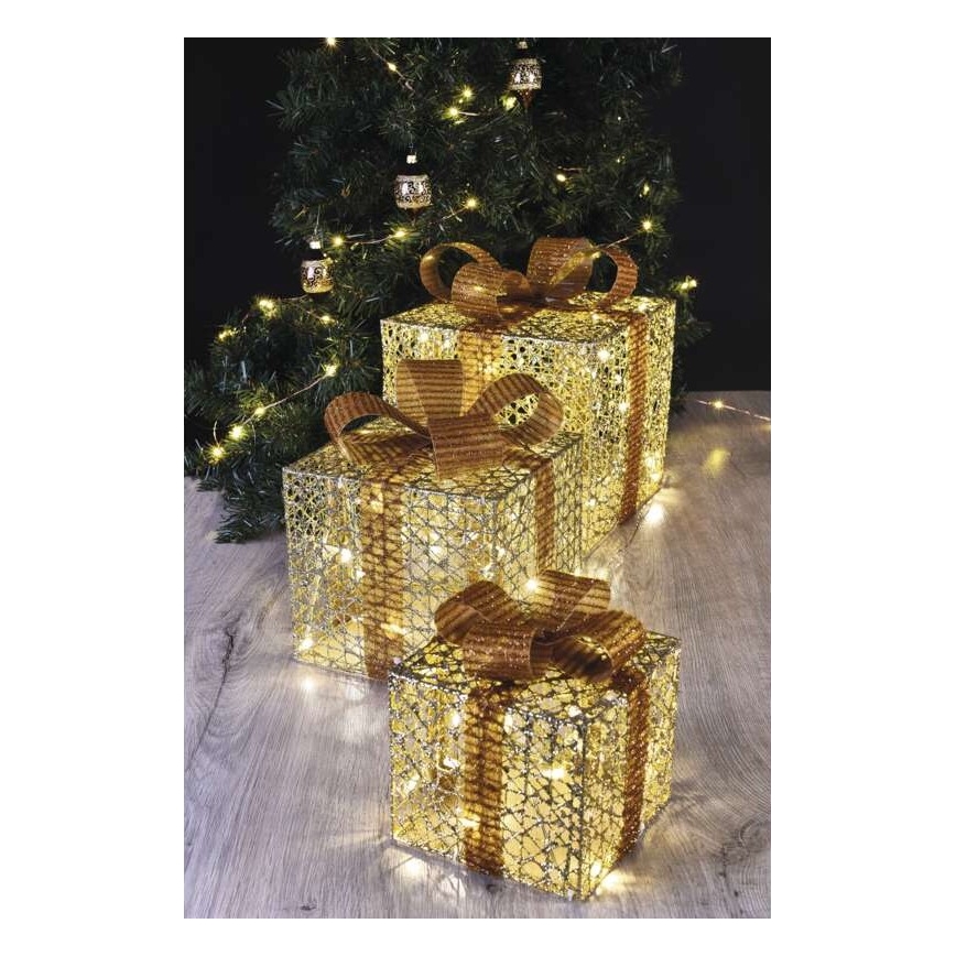 LED Vánoční dekorace 72xLED/1,35W/230V zlatá