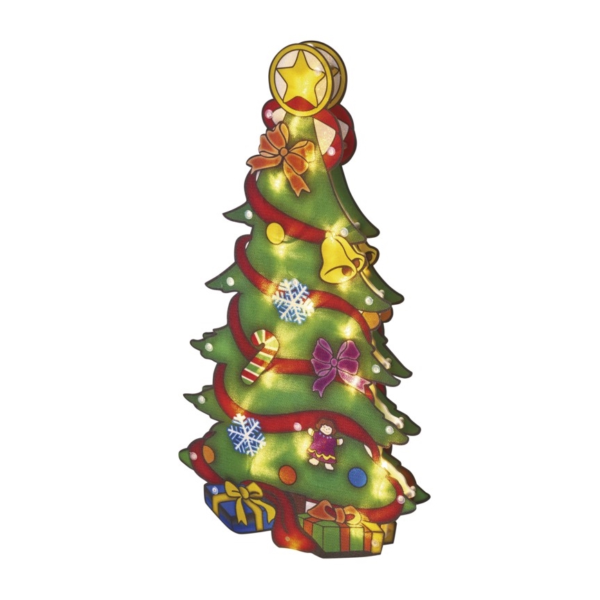 LED Vánoční dekorace do okna TREE 20xLED/1,28W/4,5V
