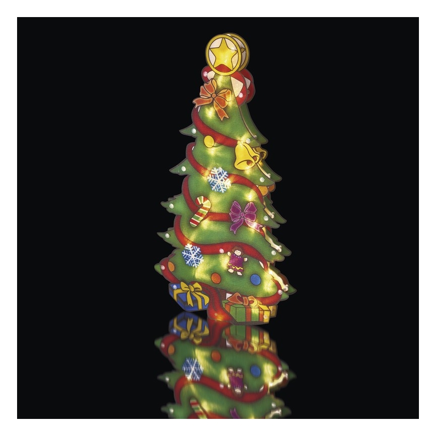 LED Vánoční dekorace do okna TREE 20xLED/1,28W/4,5V
