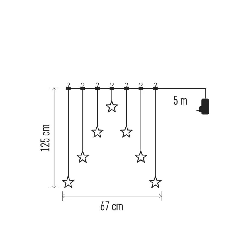 LED Vánoční dekorace LED/0,3W/3xAA koule pr. 12 cm