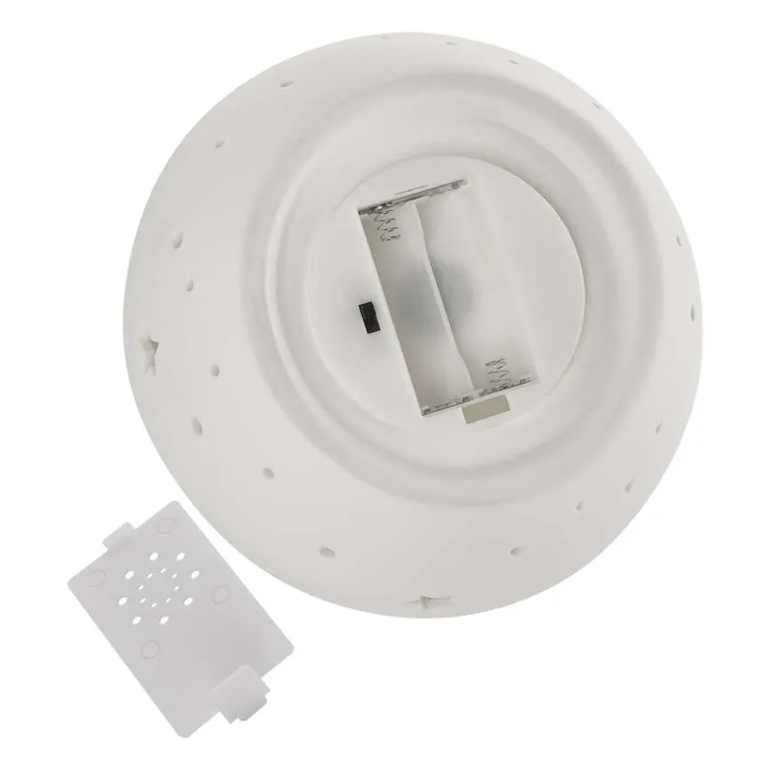 LED Vánoční dekorace LED/0,4W/2xAA keramický anděl
