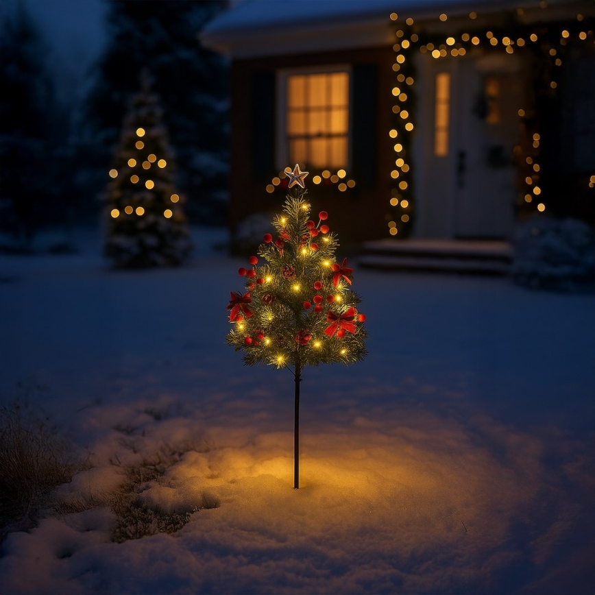 LED Vánoční dekorace LED/1W/230V 75 cm IP44 zelená