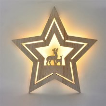 LED Vánoční dekorace LED/2xAA hvězda