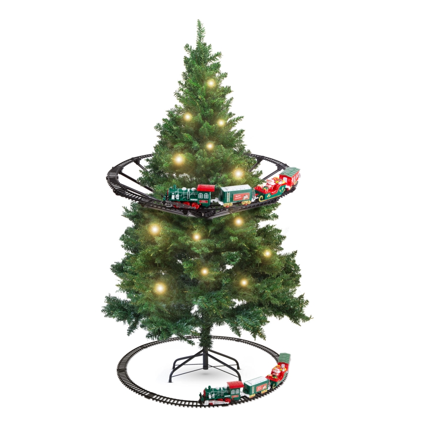 LED Vánoční dekorace LED/2xAA pr. 80 cm vláček na stromeček