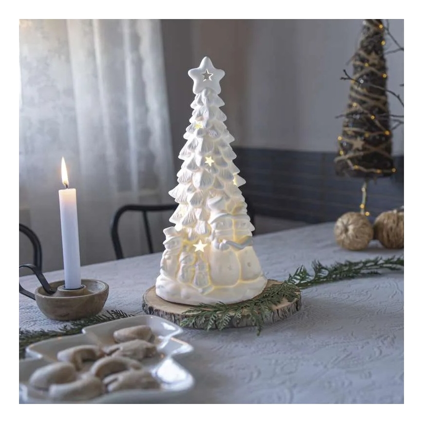 LED Vánoční dekorace LED/2xAA teplá bílá stromek