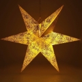 LED Vánoční dekorace LED/3xAA hvězda zlatá