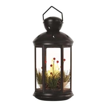 LED Vánoční dekorace LED/3xAAA černá