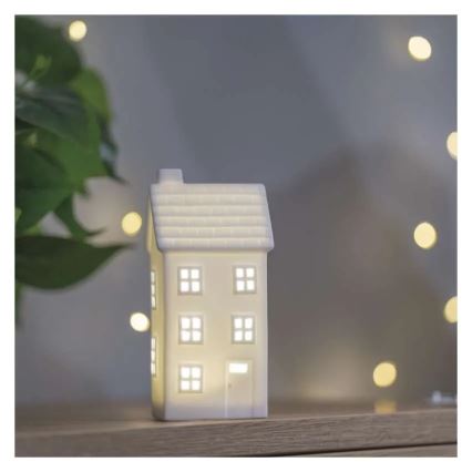 LED Vánoční dekorace LED/CR2032 domek