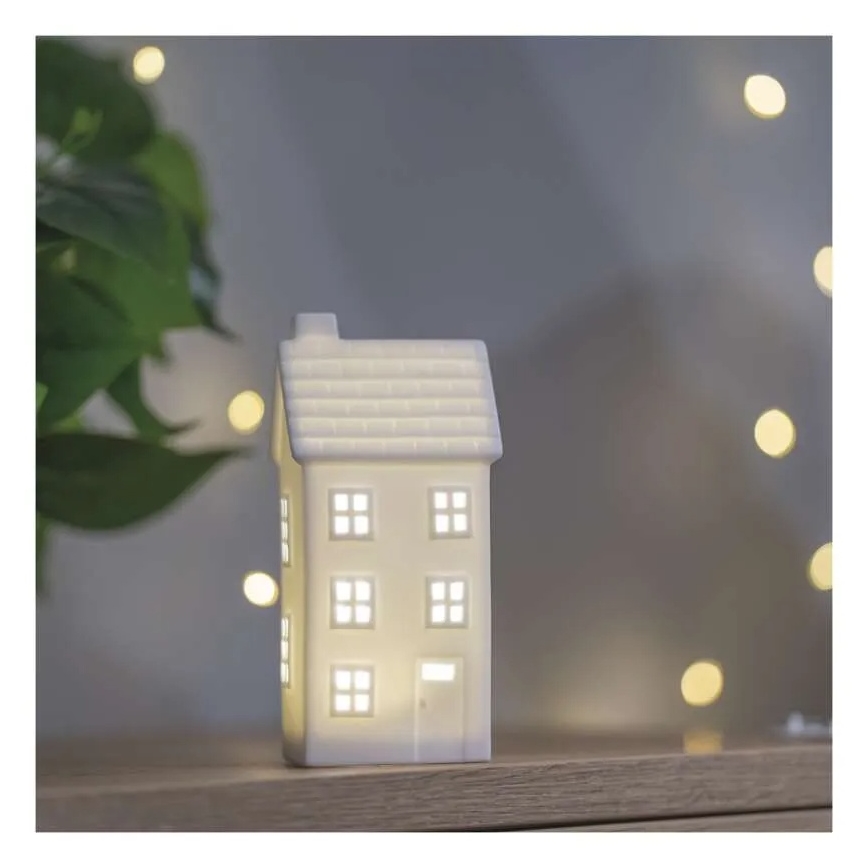 LED Vánoční dekorace LED/CR2032 domek