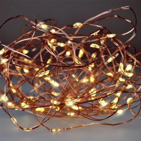 LED Vánoční řetěz 10 m 100xLED/3xAA